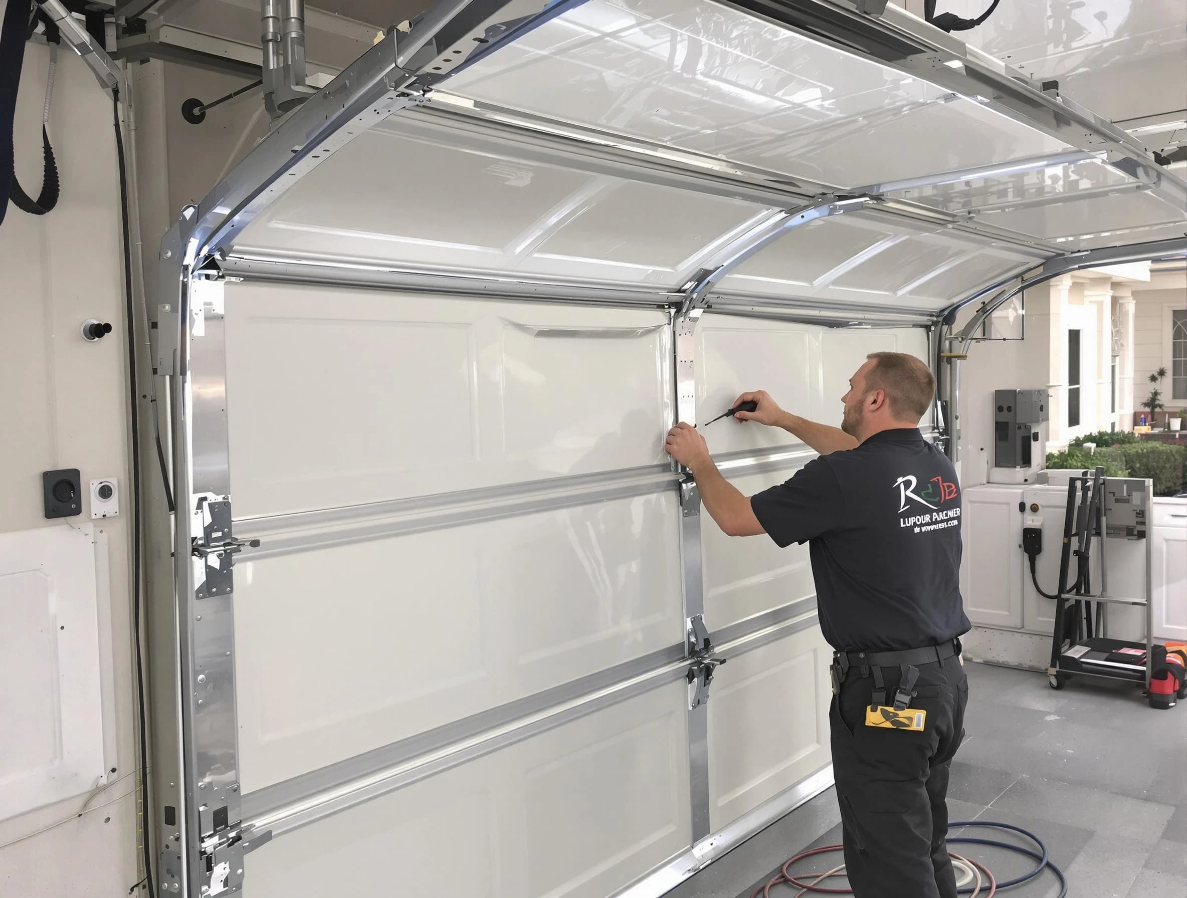 Tooele Garage Door Repair professional performing panel repair in Tooele