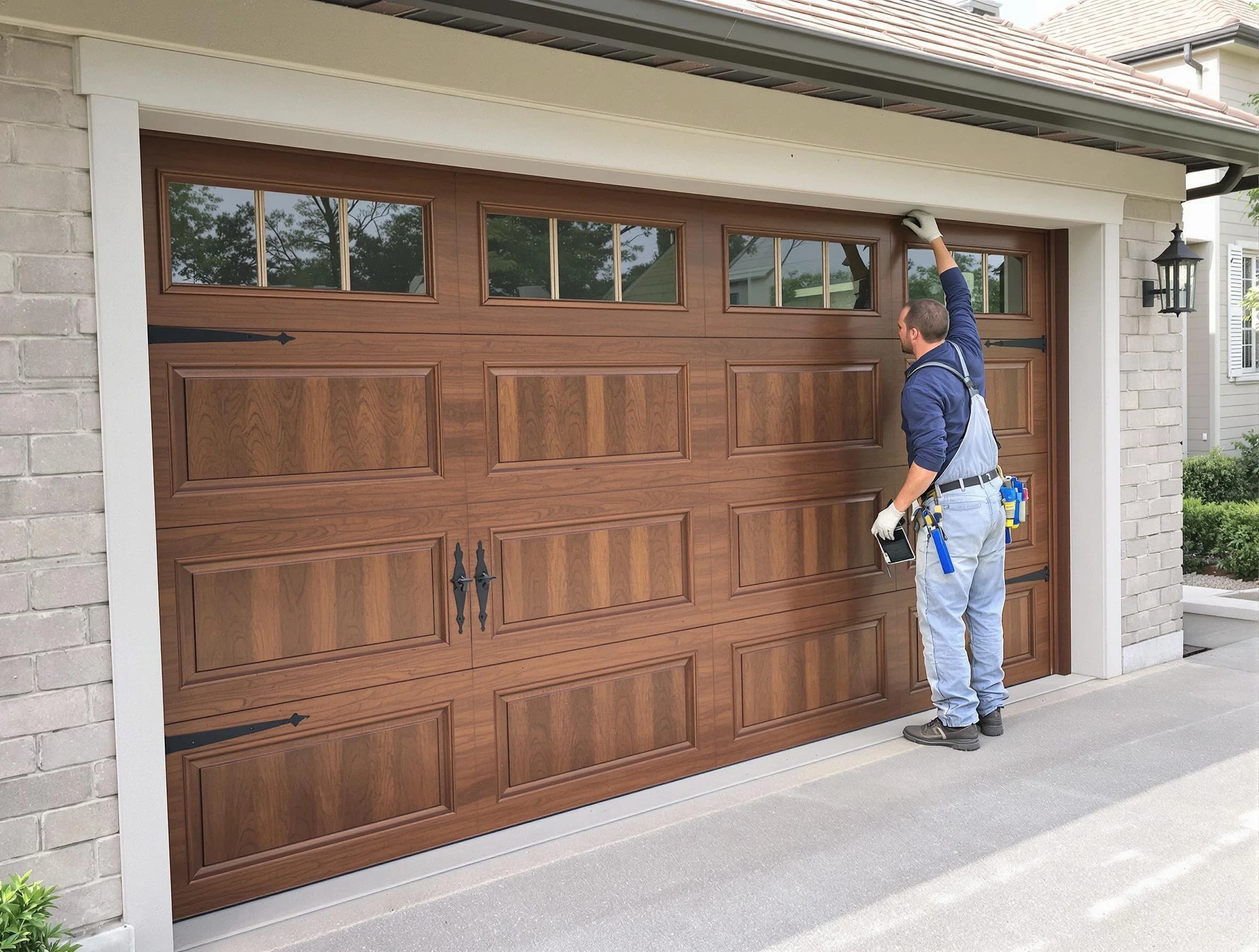 Custom garage door showcase by Tooele Garage Door Repair in Tooele
